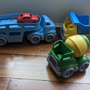 Lot of 4 Green Toys vehicles